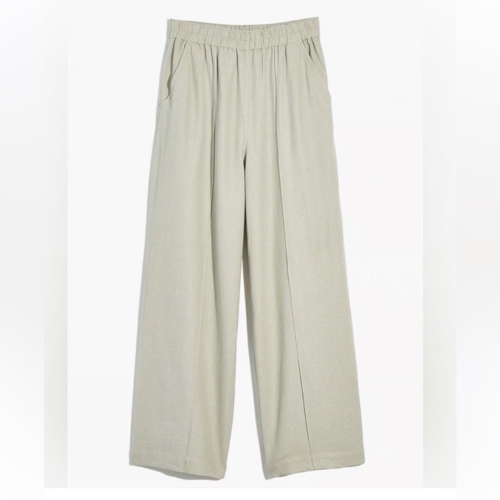 Madewell linen blend casual pull on pants